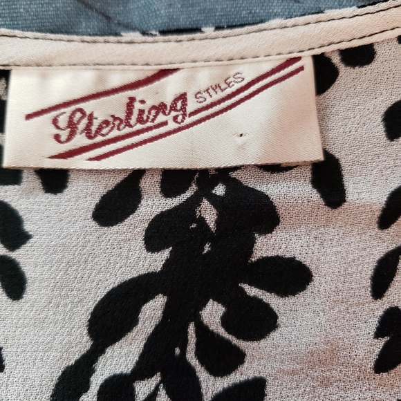 STERLING STYLES Black and white cardigan - Picture 5 of 10